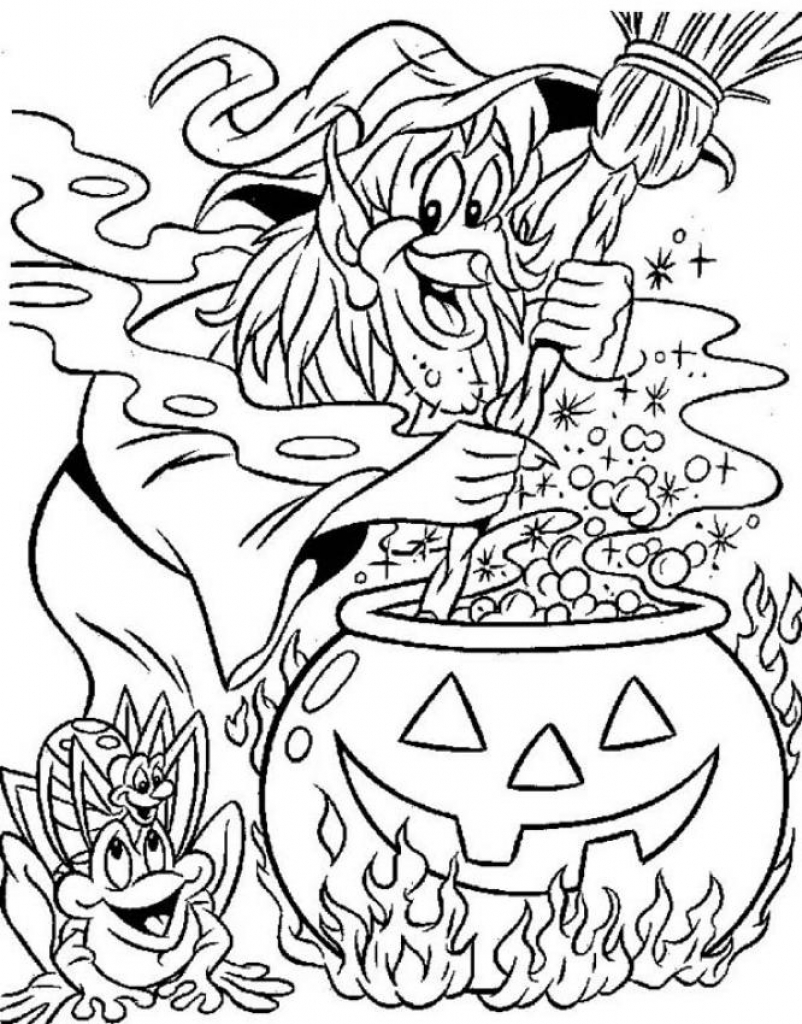 Spooky Bone Coloring Pages Printable 18