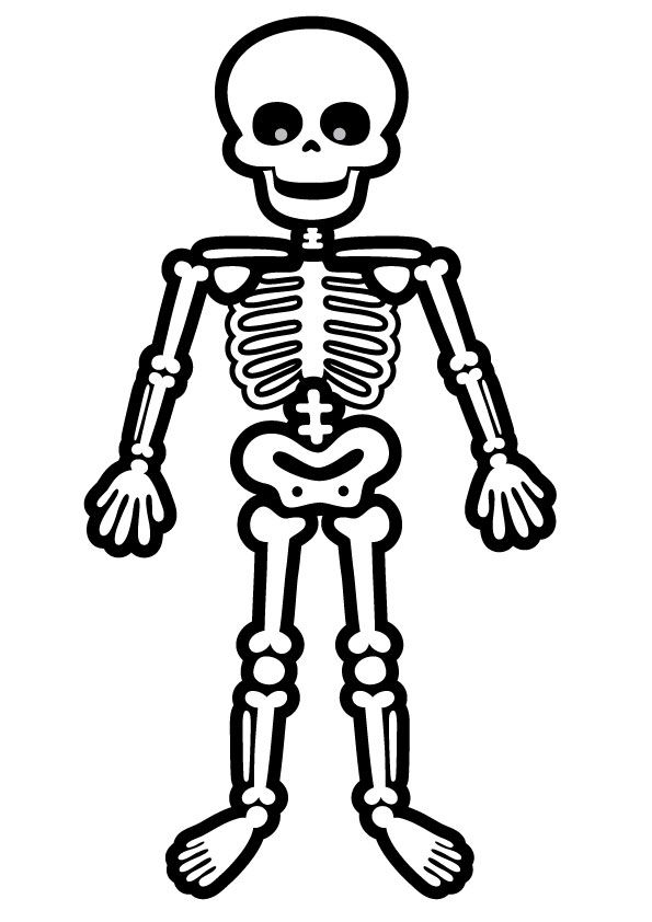 Spooky Bone Coloring Pages Printable 26