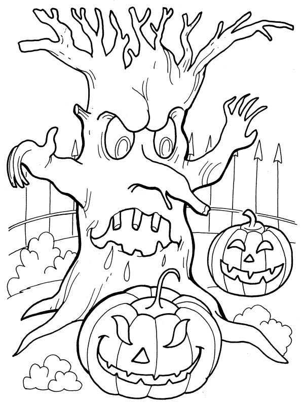 Spooky Bone Coloring Pages Printable 28