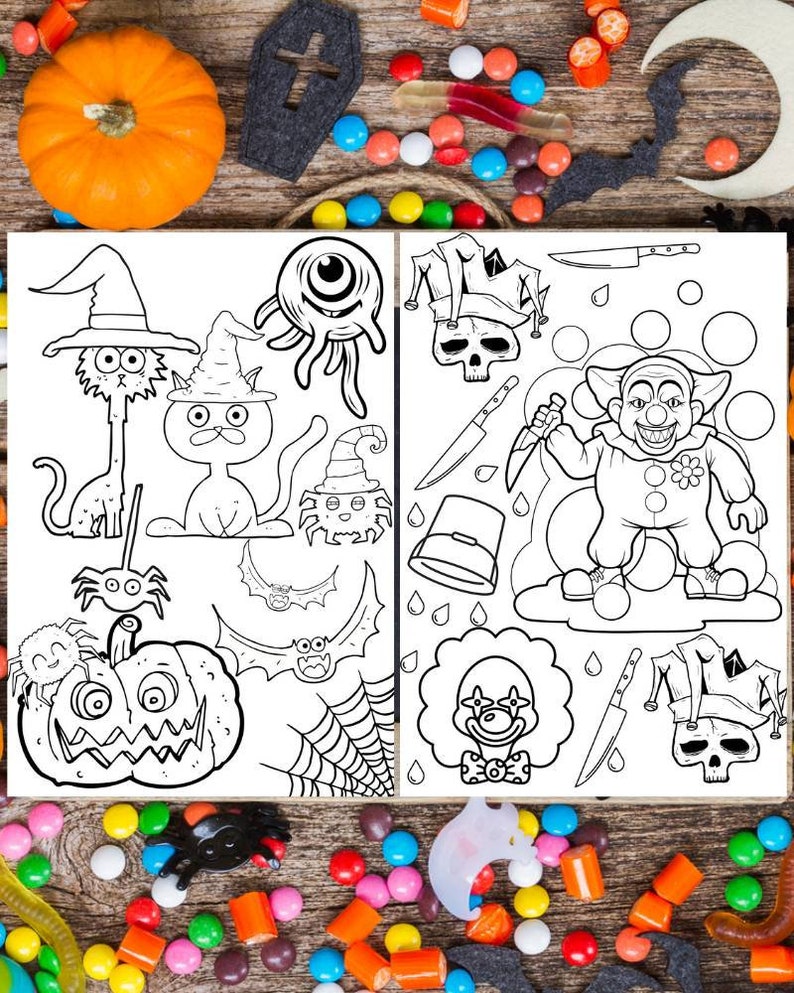 Spooky Bone Coloring Pages Printable 33