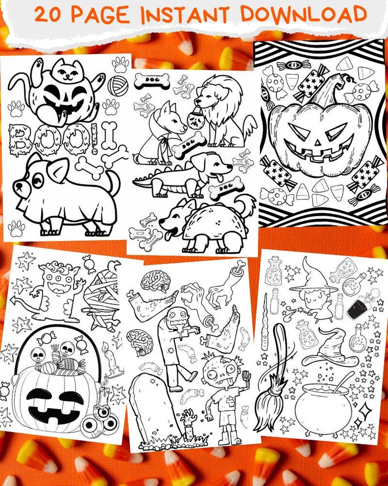 Spooky Bone Coloring Pages Printable 9