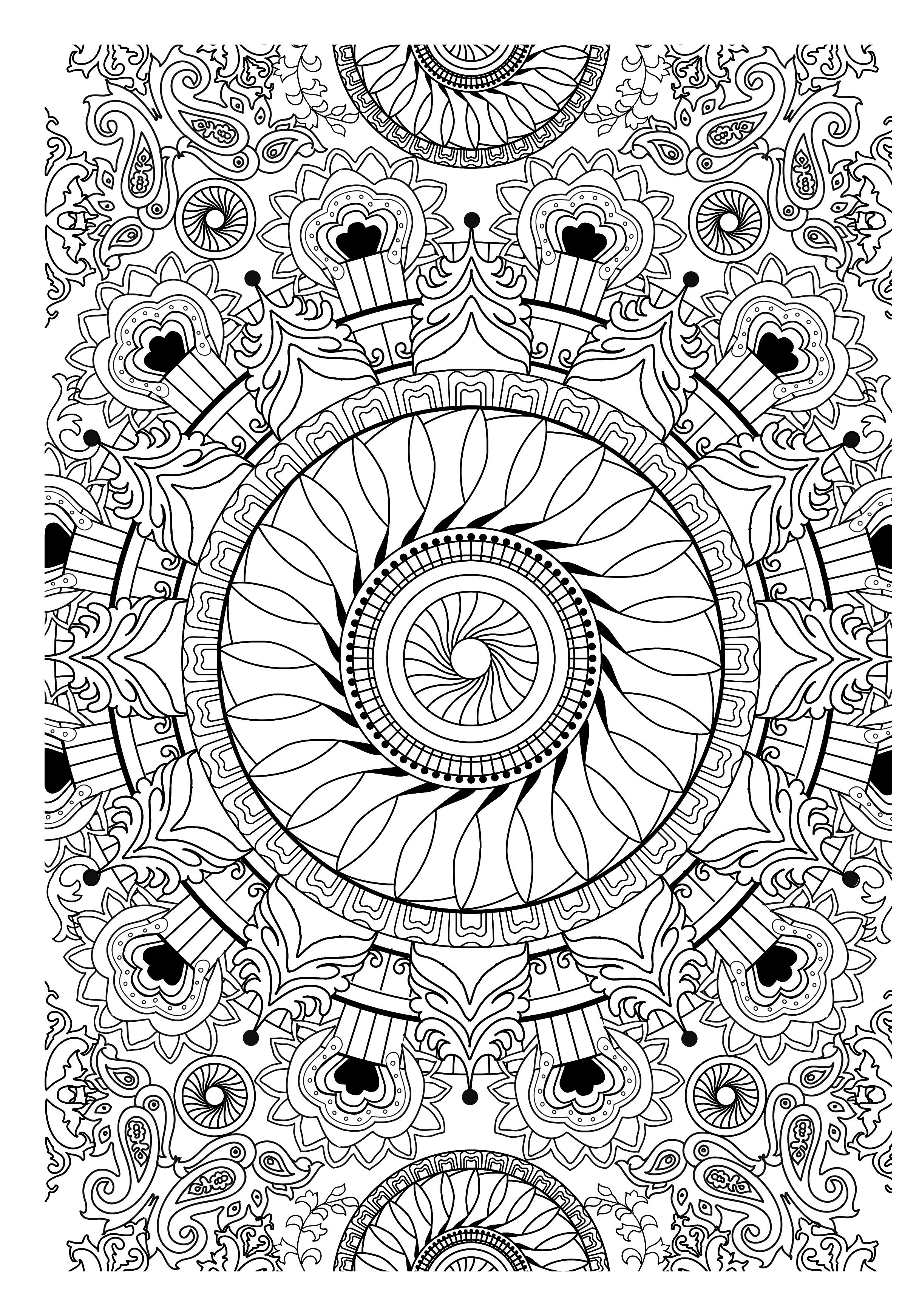 Stress Relief Coloring Pages Printable Relaxation 15