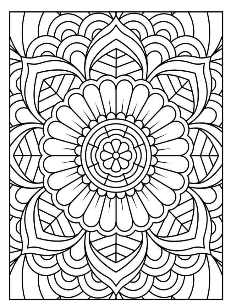 Stress Relief Coloring Pages Printable Relaxation 21