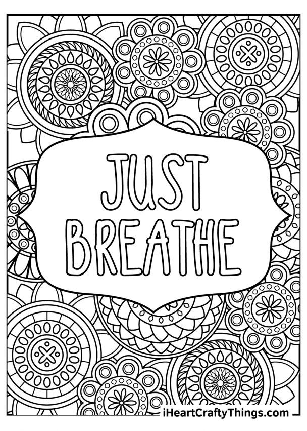 Stress Relief Coloring Pages Printable Relaxation 26