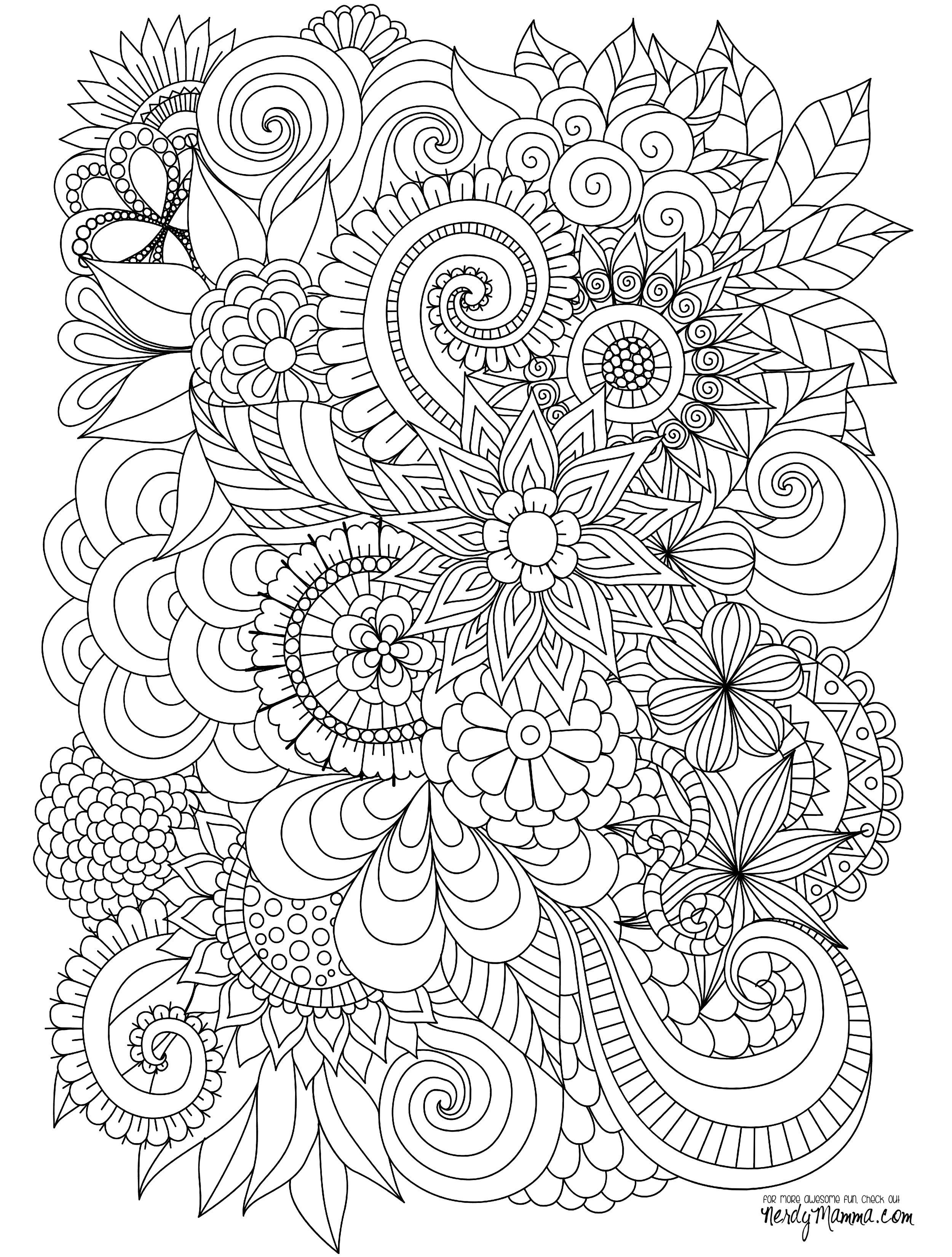 Stress Relief Coloring Pages Printable Relaxation 29