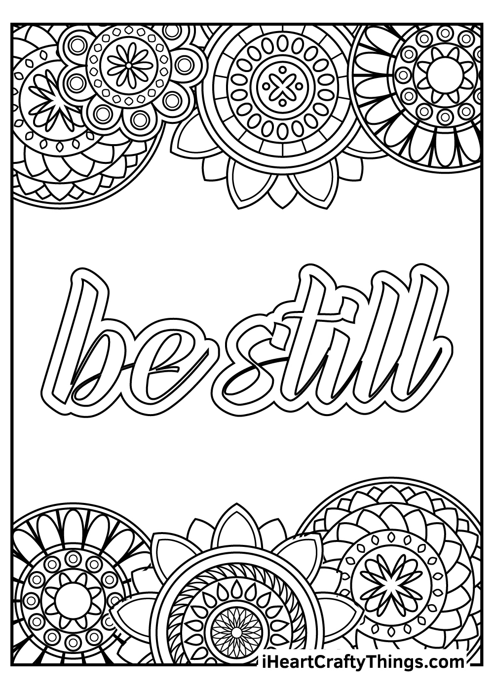 Stress Relief Coloring Pages Printable Relaxation 31