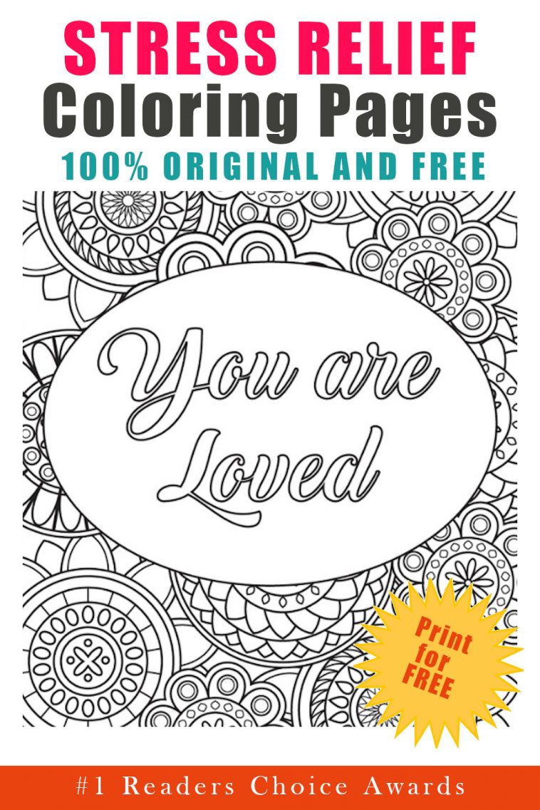 Stress Relief Coloring Pages Printable Relaxation 32