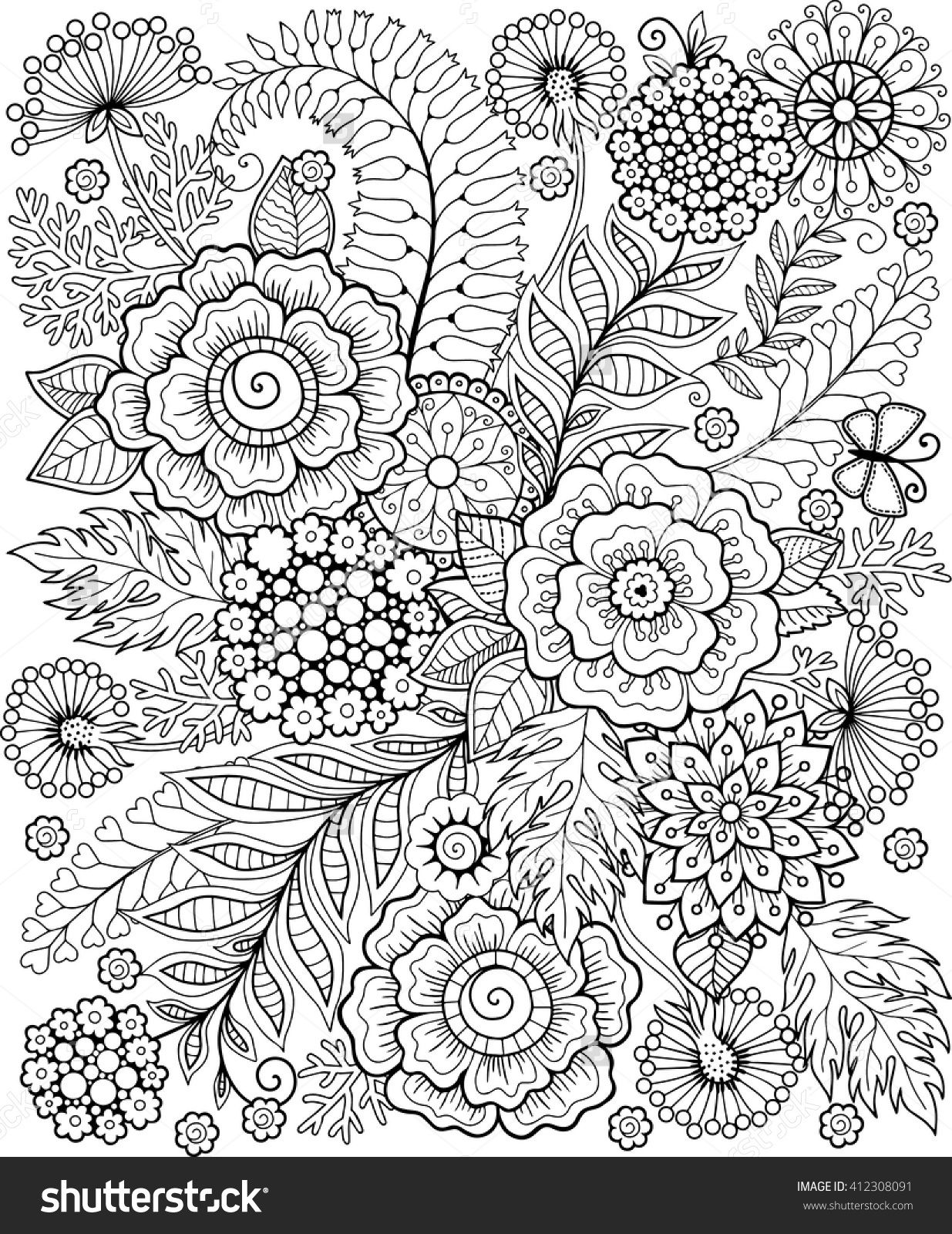 Stress Relief Coloring Pages Printable Relaxation 33