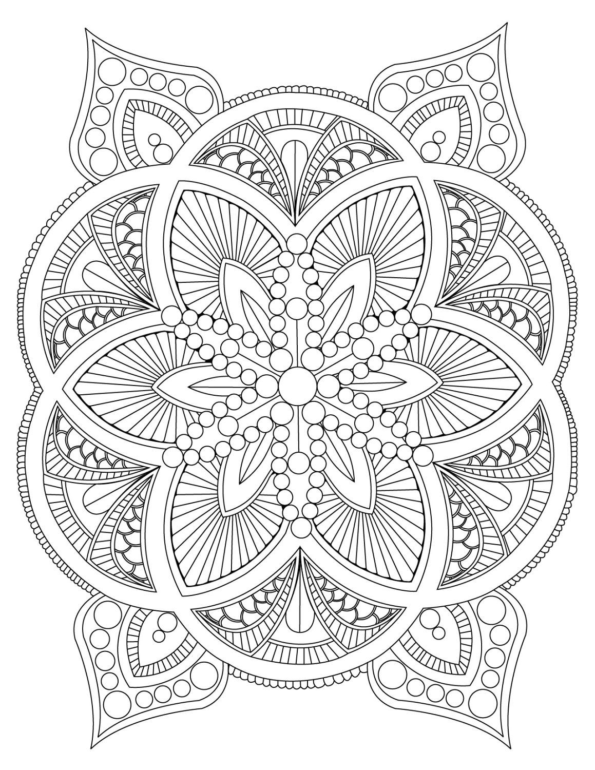 Stress Relief Coloring Pages Printable Relaxation 34