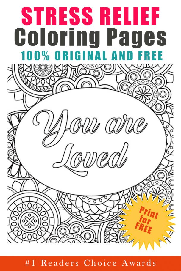 Stress Relief Coloring Pages Printable Relaxation 5