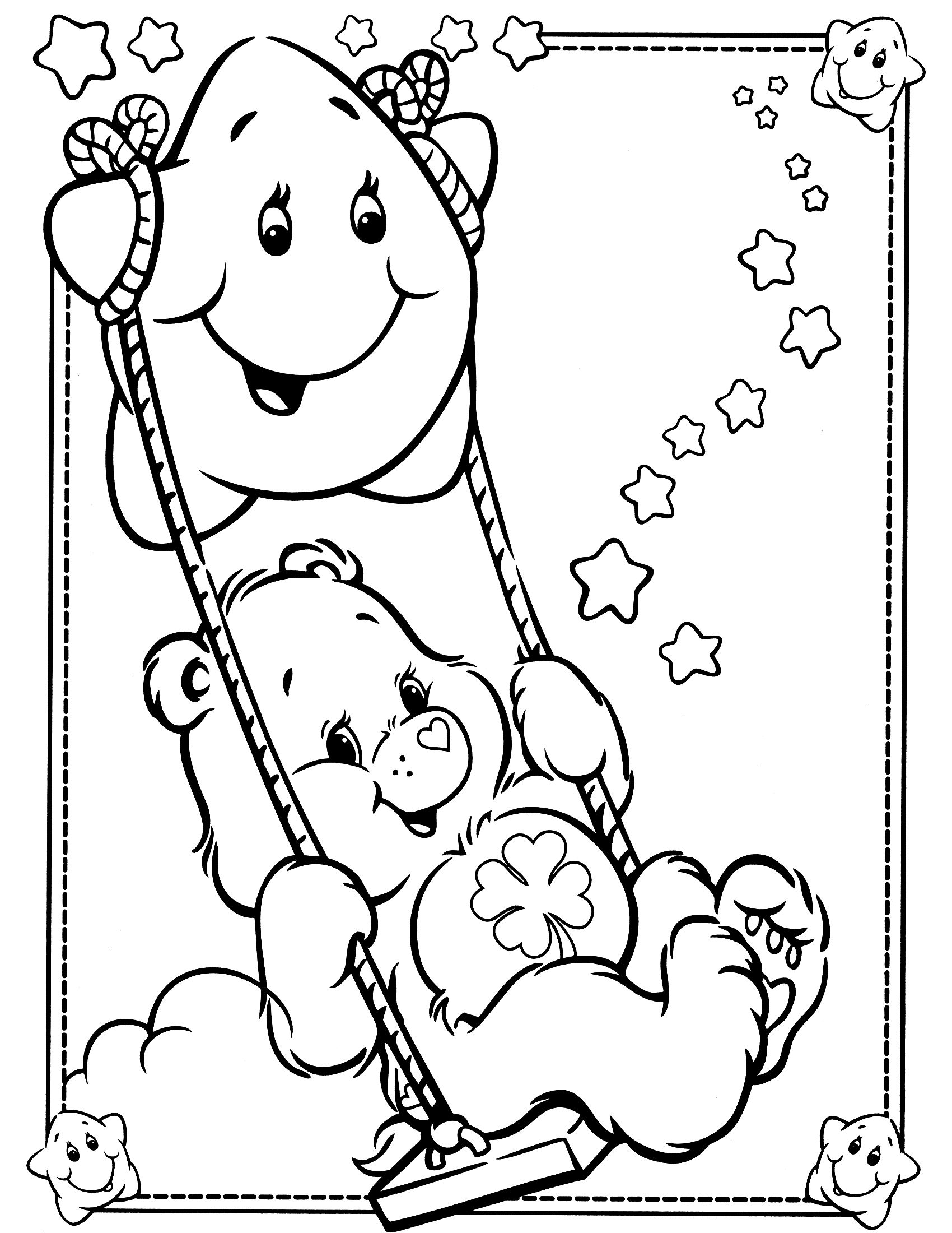 29 Care Bears Coloring Pages Printable 1