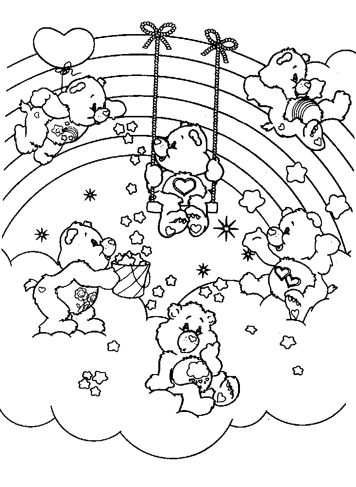 29 Care Bears Coloring Pages Printable 2