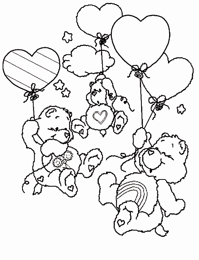 29 Care Bears Coloring Pages Printable 6