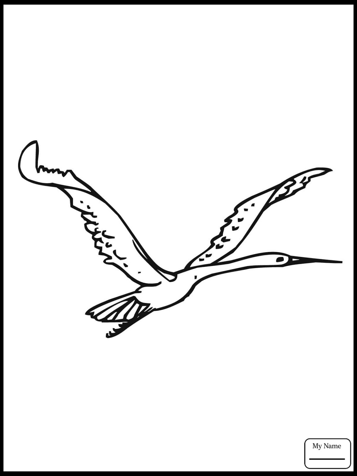 30 Crane Coloring Pages Printable 16