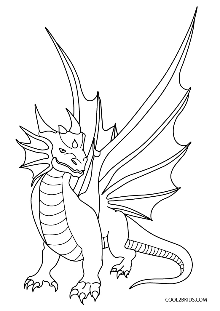 30 Realistic Dragon Coloring Pages Printable 11