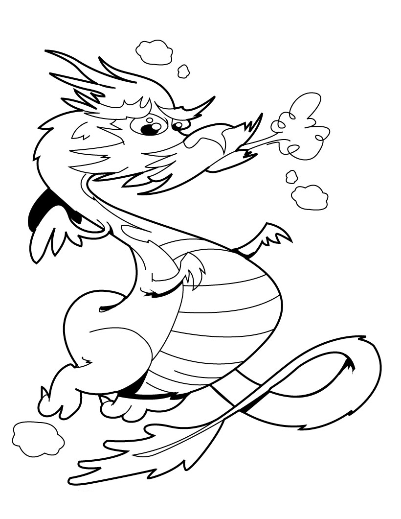 30 Realistic Dragon Coloring Pages Printable 18