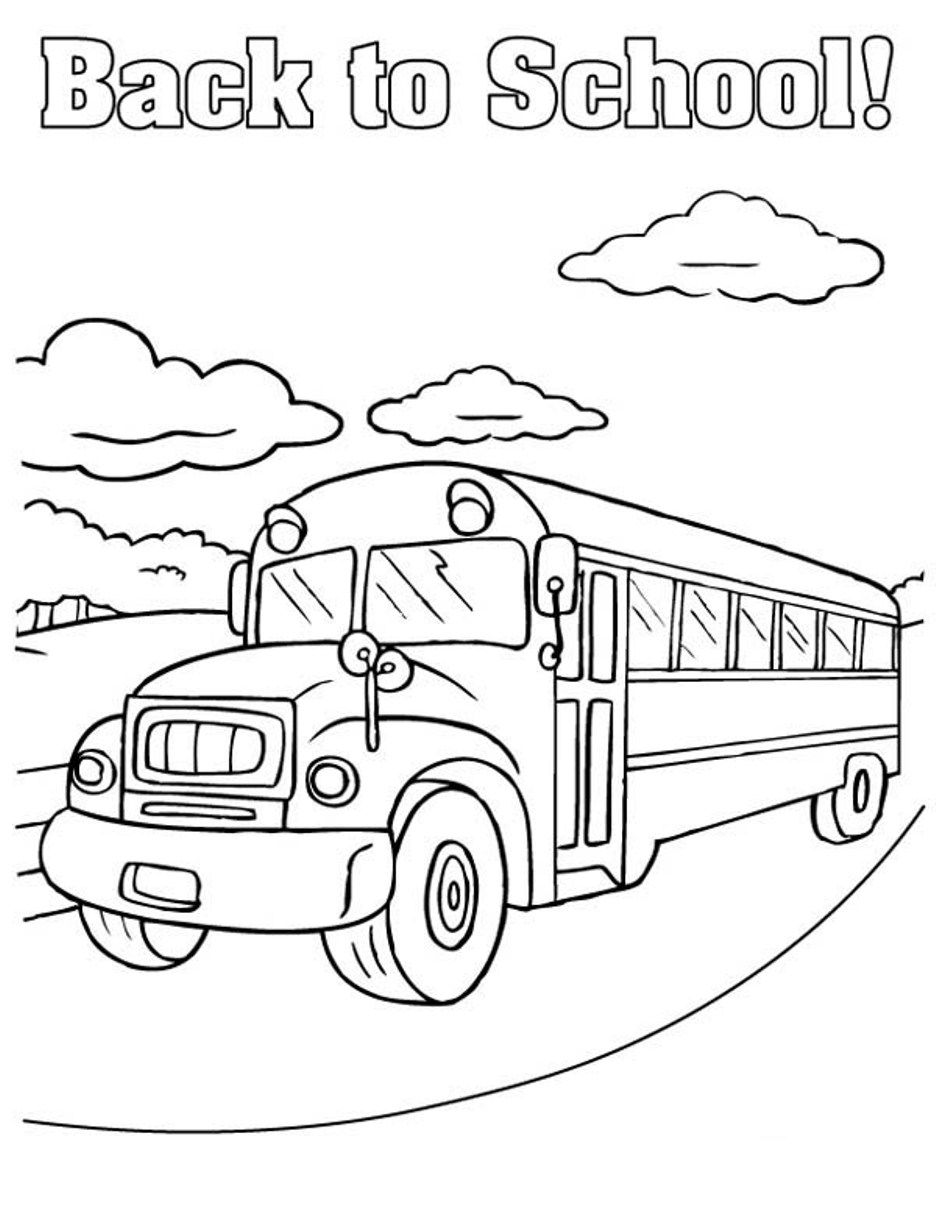 30 School Bus Coloring Pages Printable 1