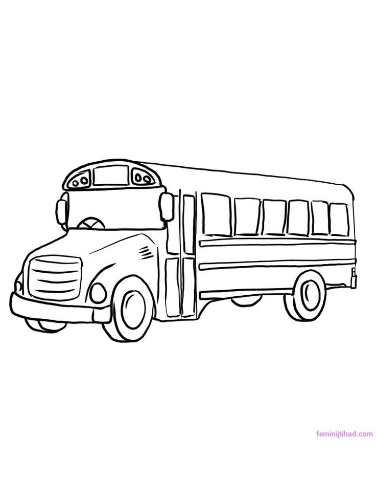 30 School Bus Coloring Pages Printable 15