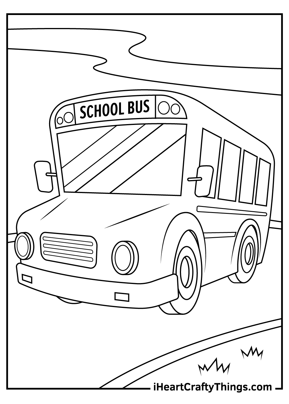 30 School Bus Coloring Pages Printable 25