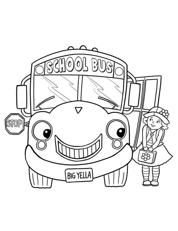 30 School Bus Coloring Pages Printable 32