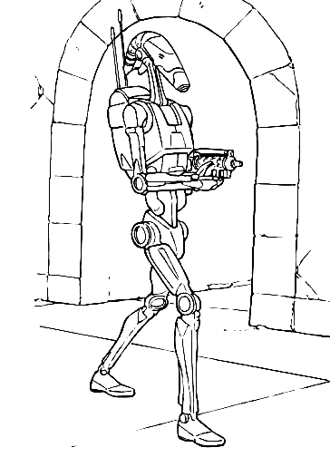 30 Star Wars Battle Droids Coloring Page Printable 28