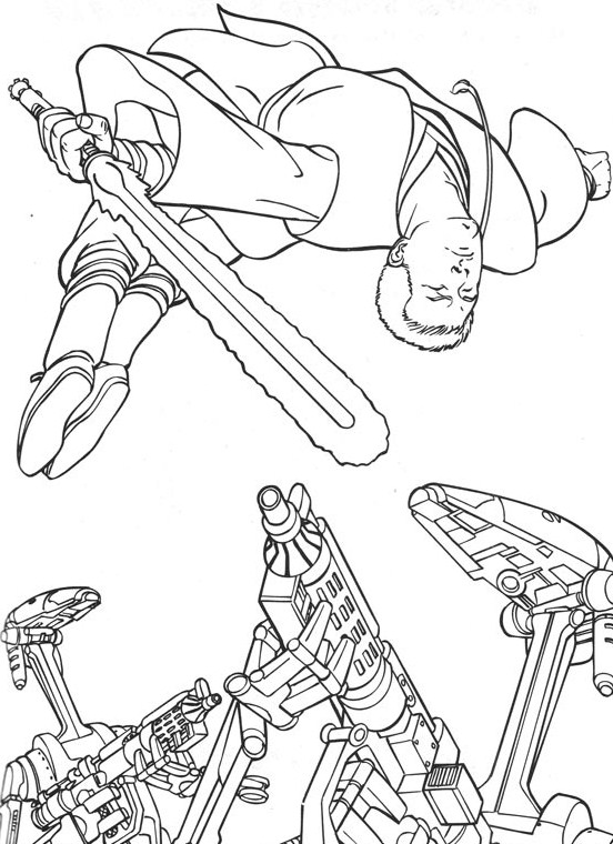 30 Star Wars Battle Droids Coloring Page Printable 6