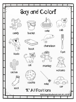 31 Articulation Coloring Pages Printable 25