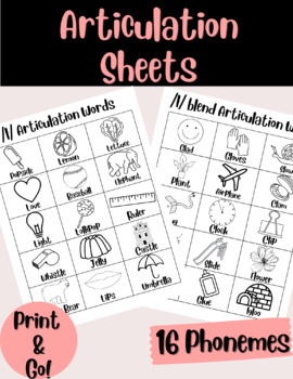 31 Articulation Coloring Pages Printable 29