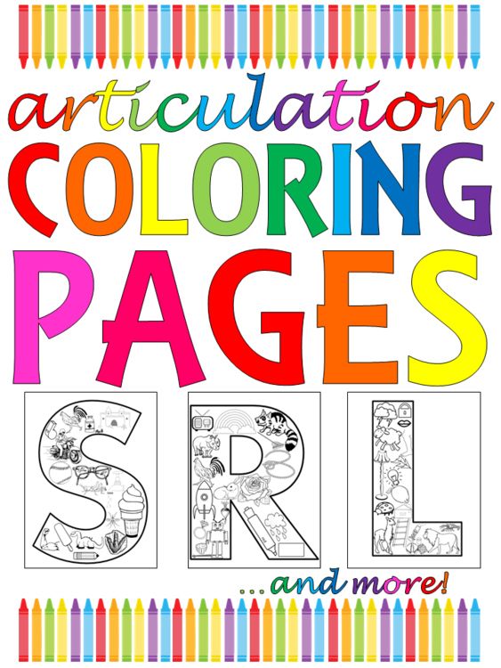 31 Articulation Coloring Pages Printable 31