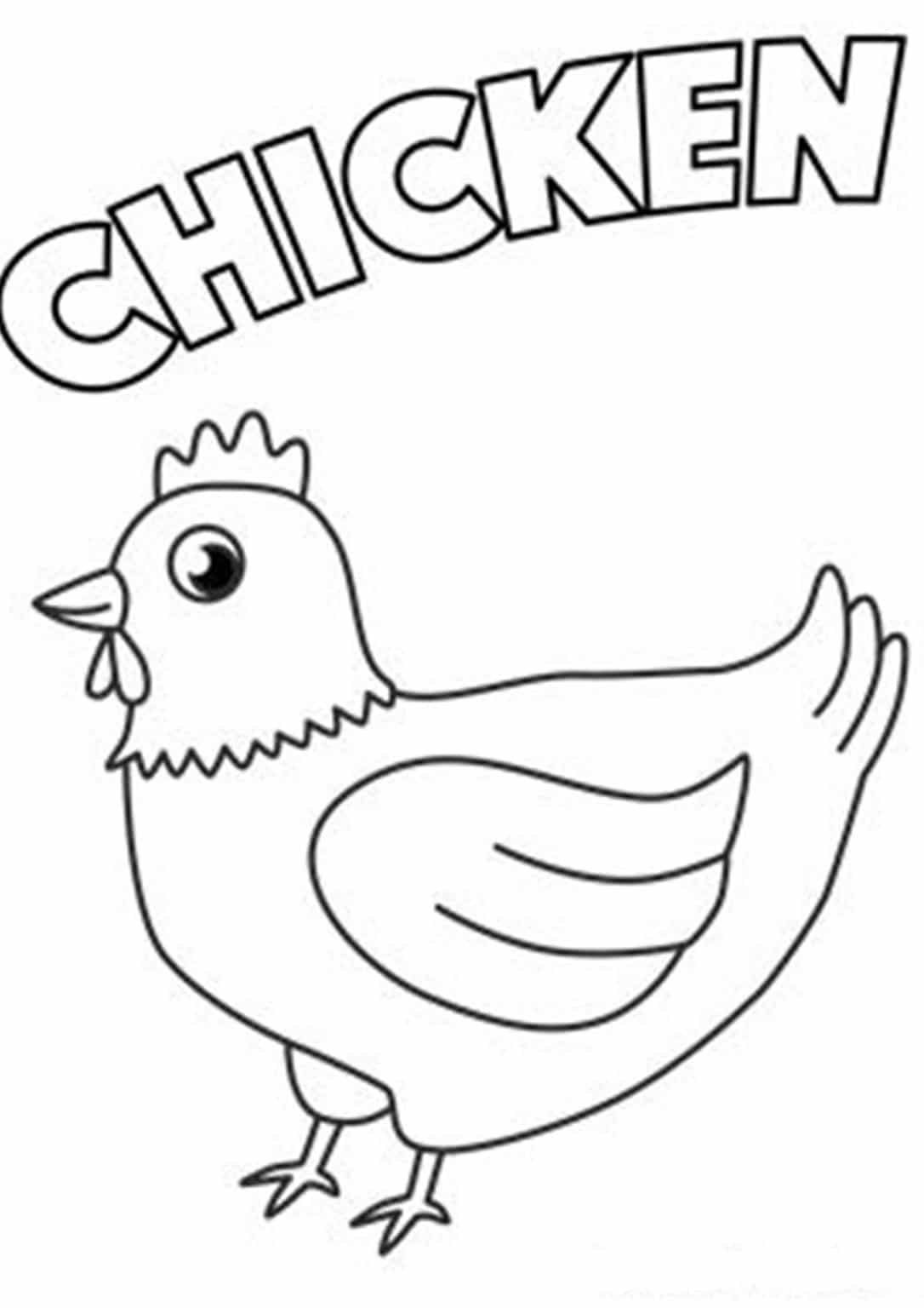 31 Chicken Coloring Pages Printable 24