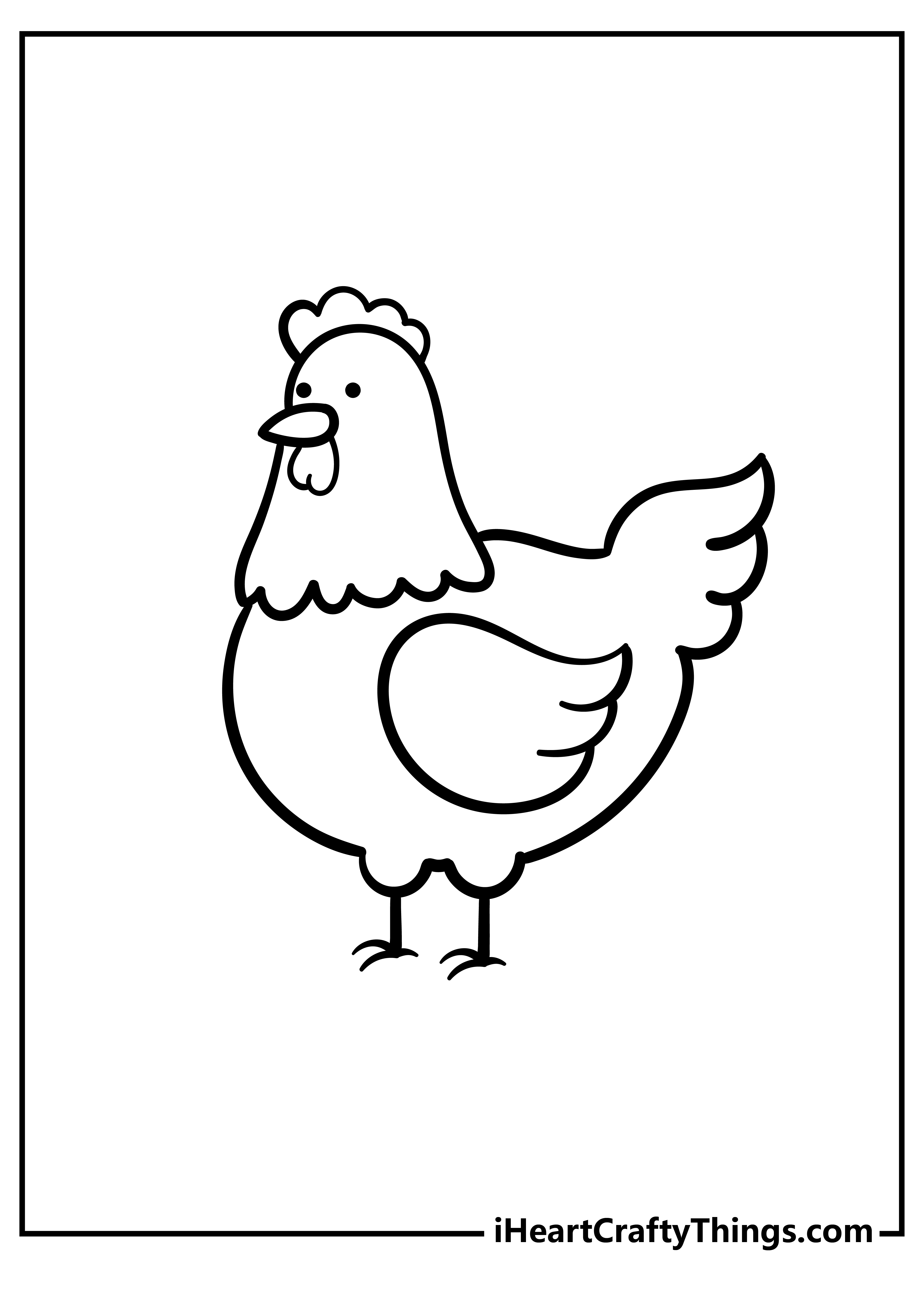 31 Chicken Coloring Pages Printable 25