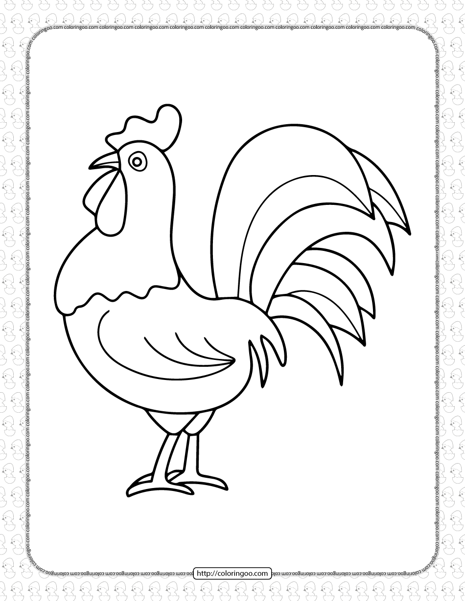 31 Chicken Coloring Pages Printable 26