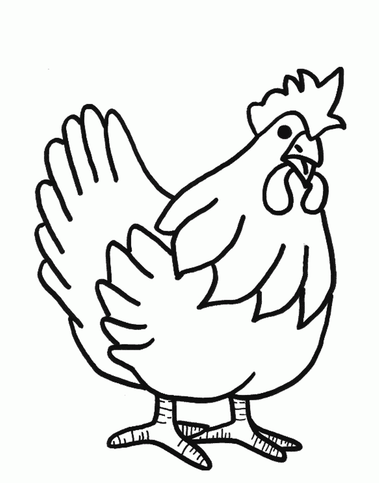 31 Chicken Coloring Pages Printable 28