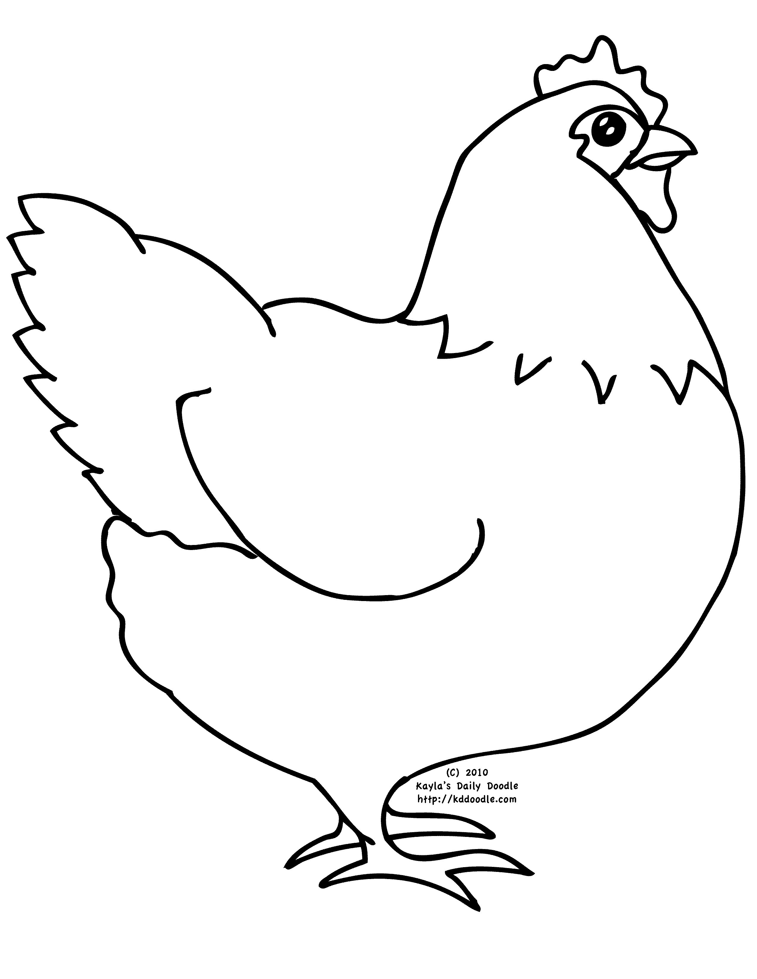 31 Chicken Coloring Pages Printable 29