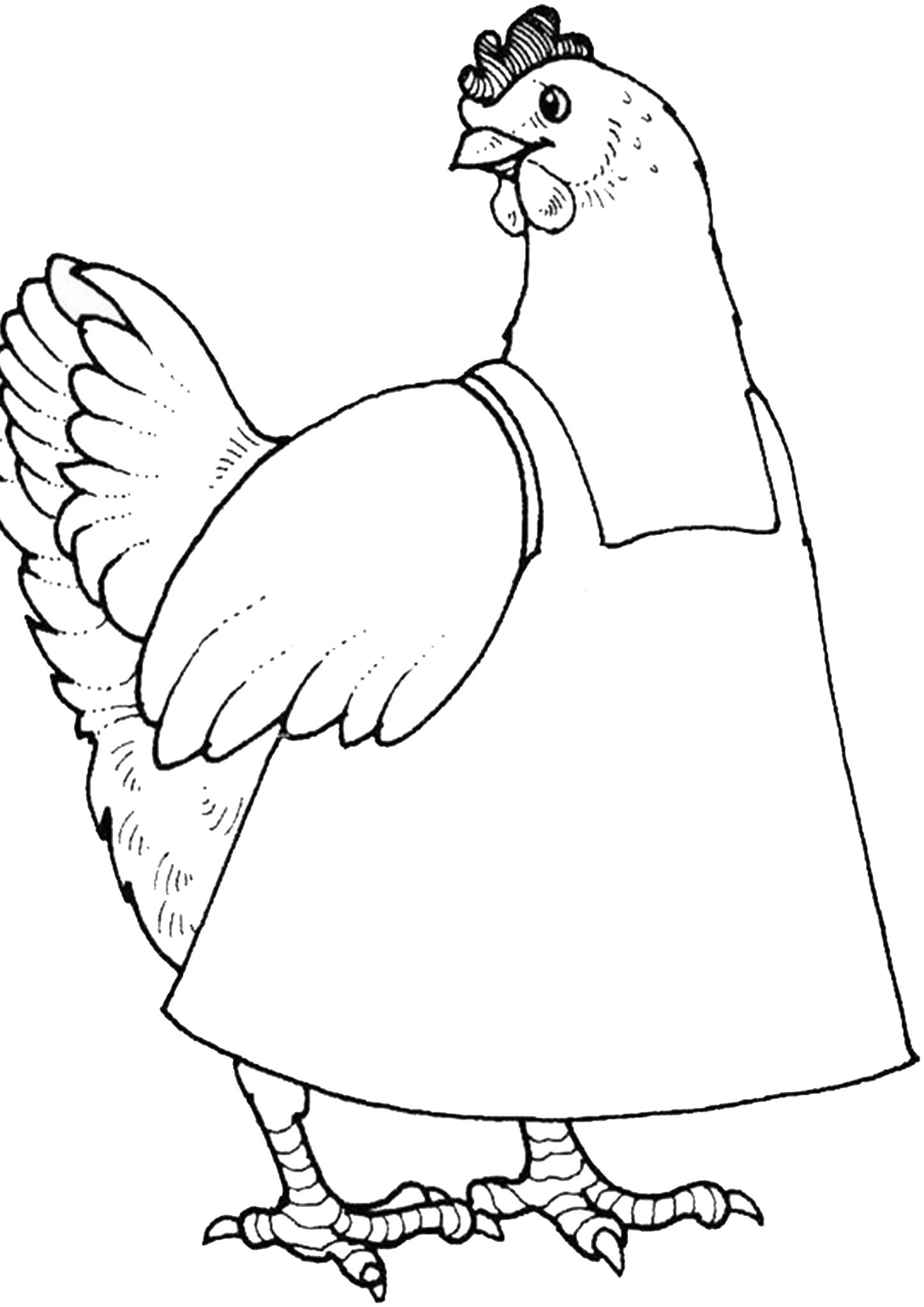 31 Chicken Coloring Pages Printable 35