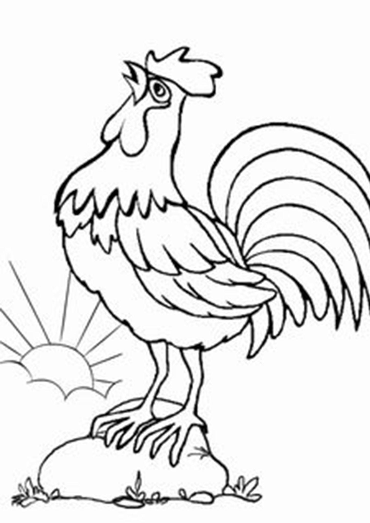 31 Chicken Coloring Pages Printable 6