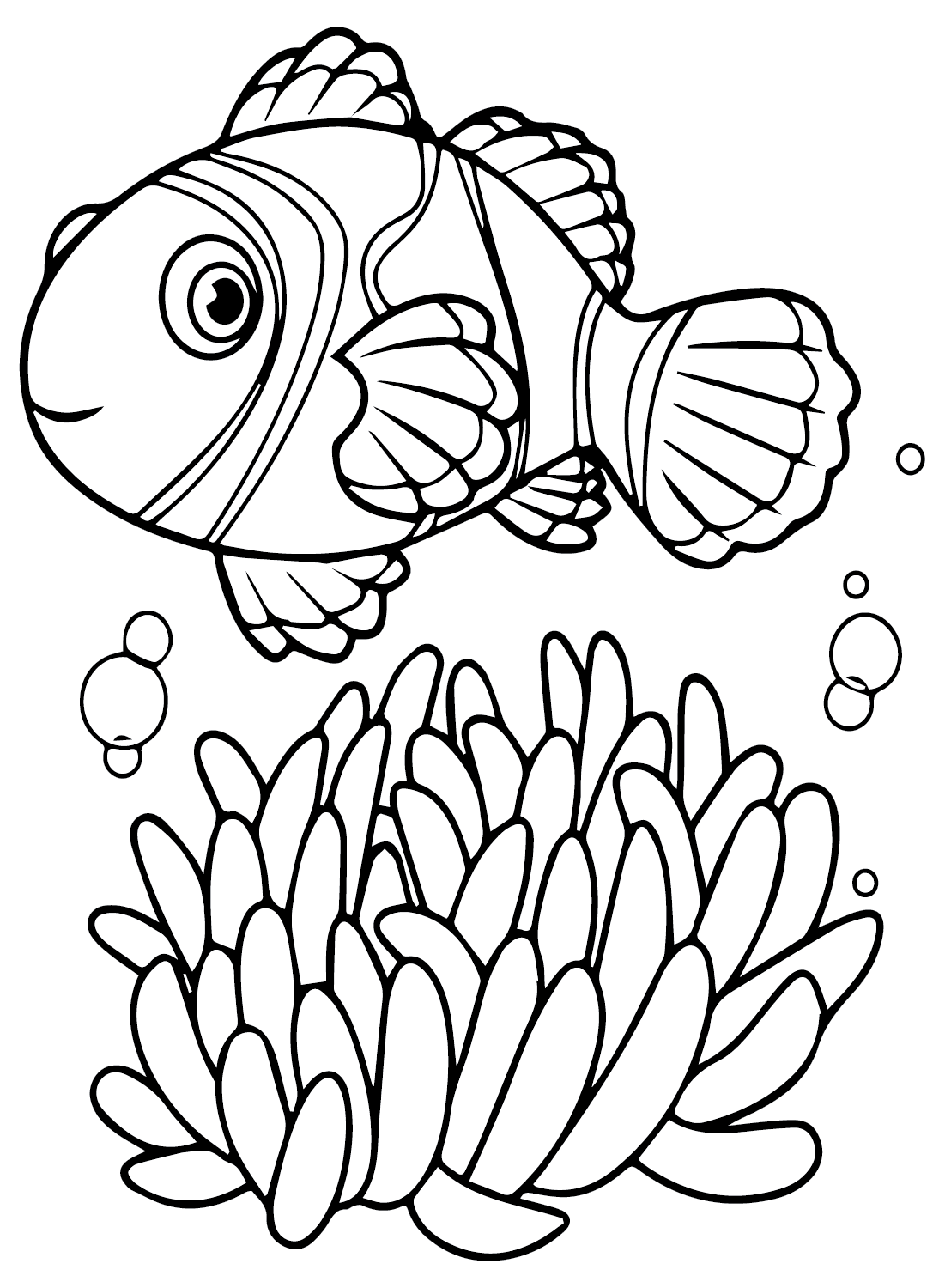 31 Clownfish Coloring Pages Printable 1