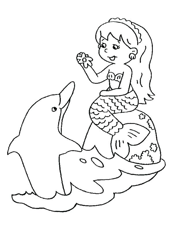 31 Cute Mermaid Coloring Pages for Preschool Printable 35