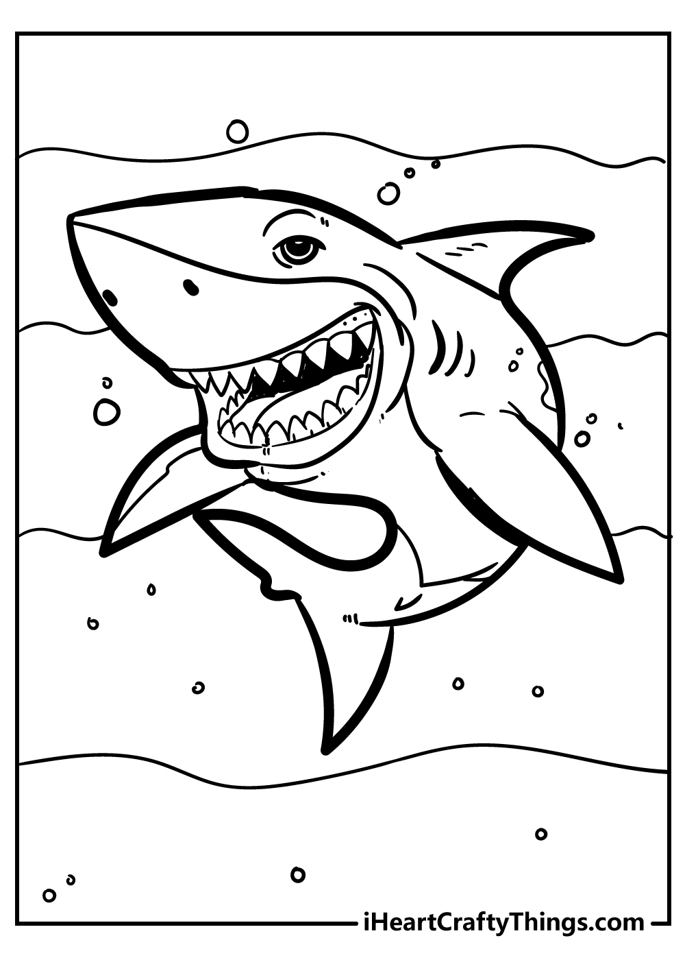 31 Ferocious Tiger Shark Coloring Pages Printable 34