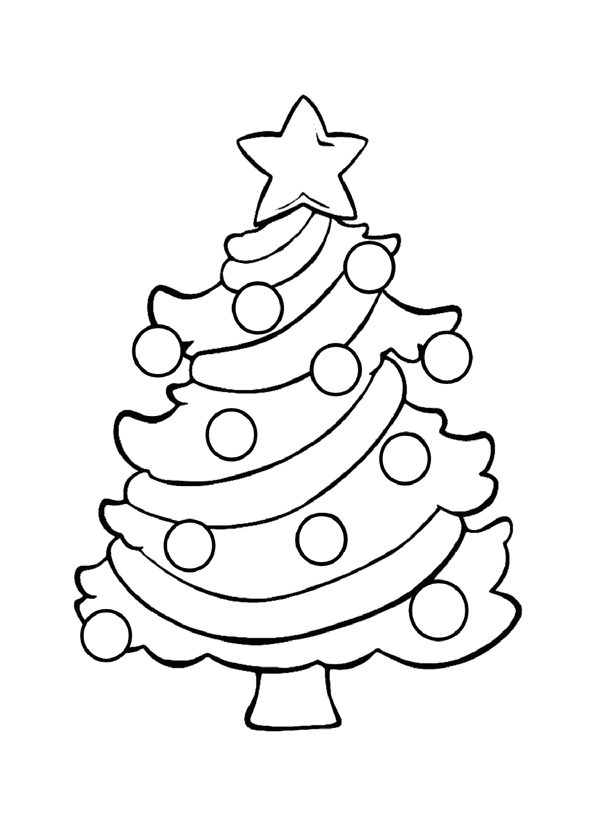 free printable christmas tree coloring pages for adults jpg