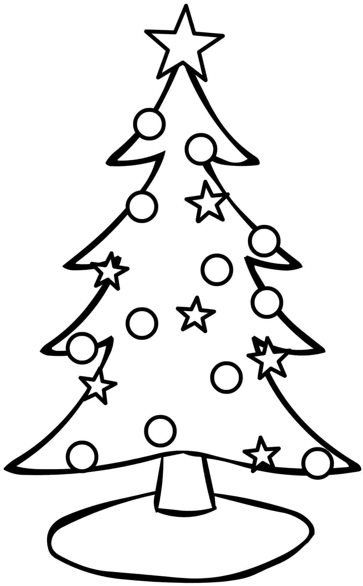 31 Free Printable Christmas Tree Coloring Pages for Adults 20