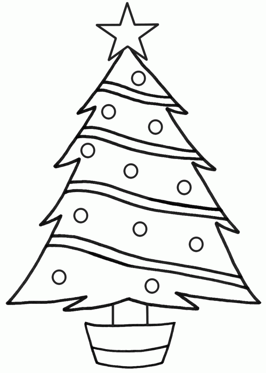 31 Free Printable Christmas Tree Coloring Pages for Adults 30