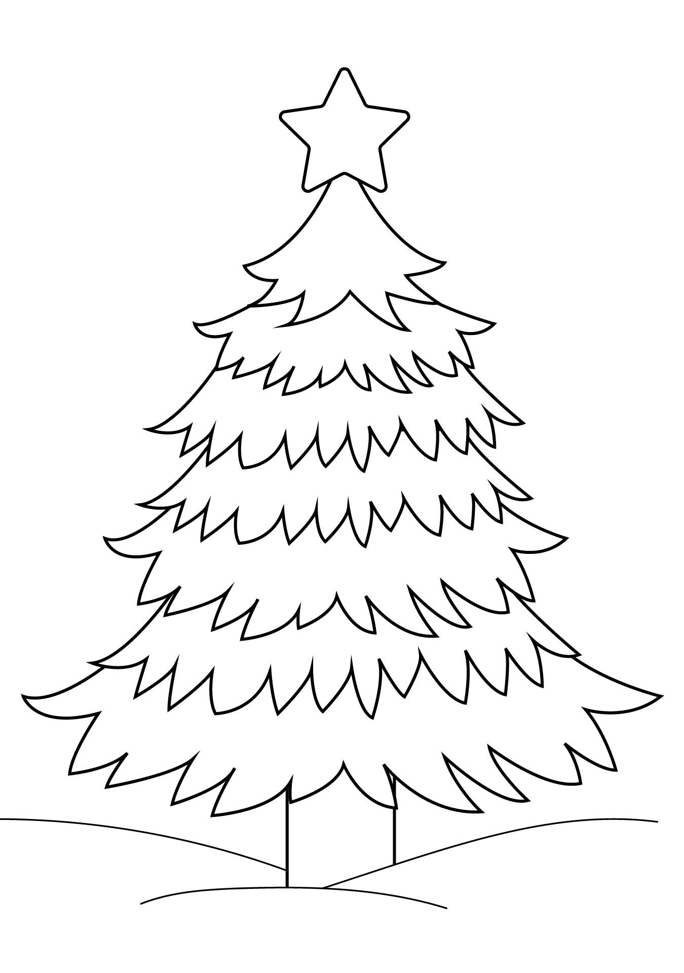 free printable christmas tree coloring pages for adults jpg