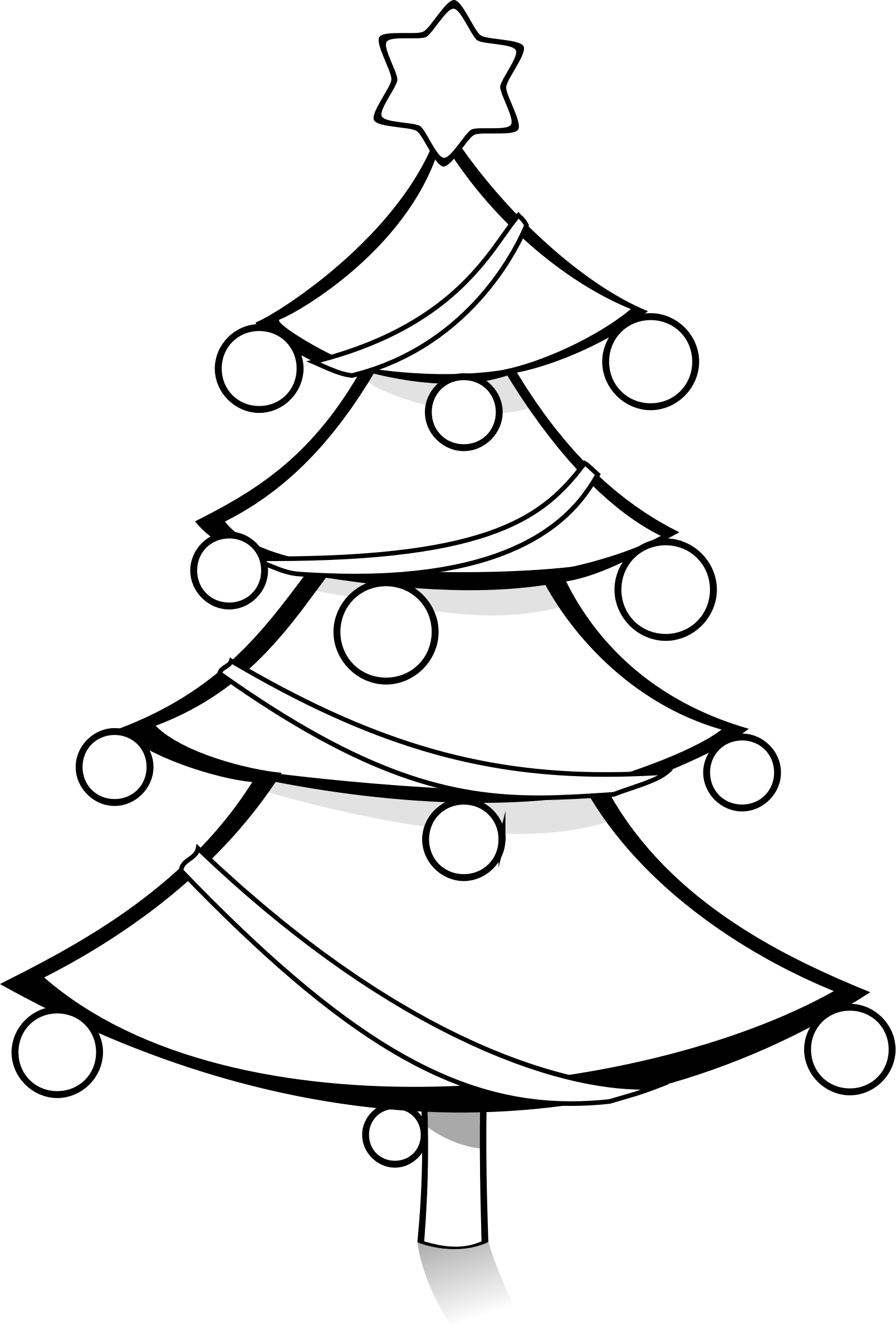 31 Free Printable Christmas Tree Coloring Pages for Adults 5