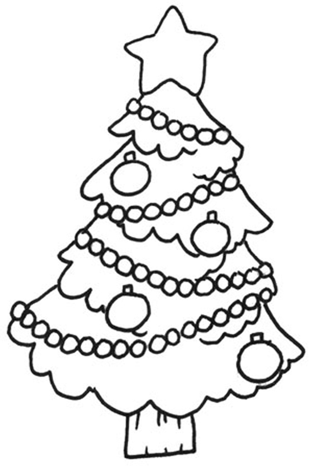 31 Free Printable Christmas Tree Coloring Pages for Adults 6