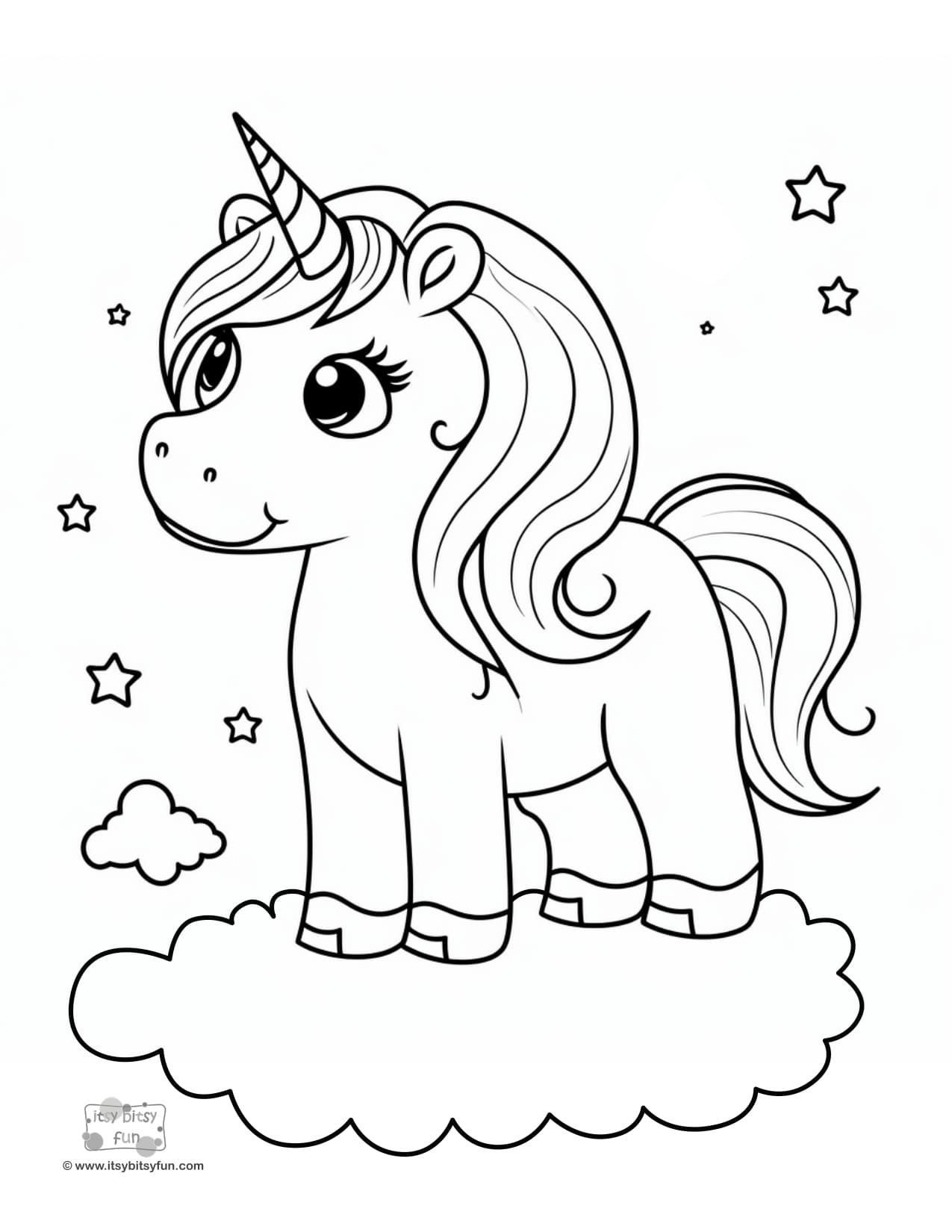 31 Free Unicorn Coloring Pages Printable 1