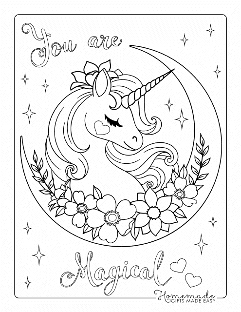 31 Free Unicorn Coloring Pages Printable 11