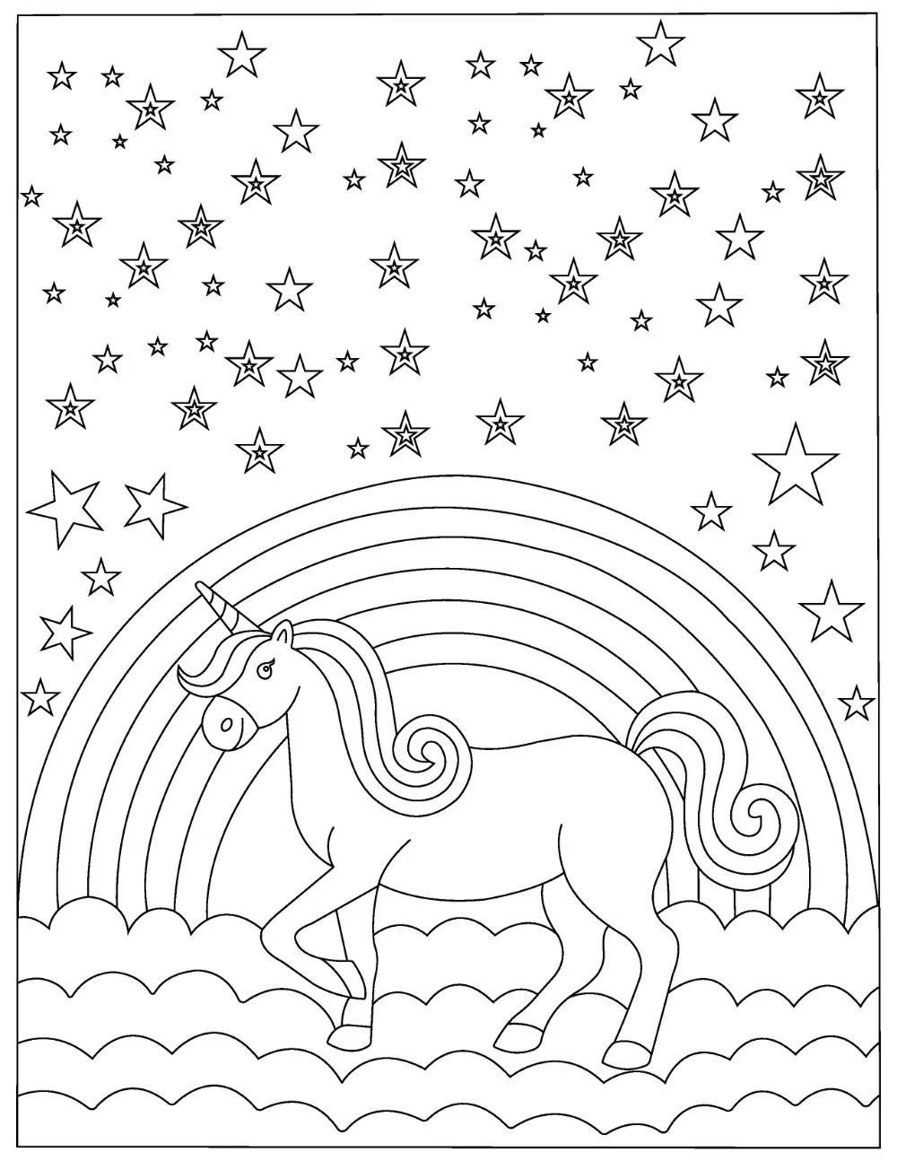 31 Free Unicorn Coloring Pages Printable 15