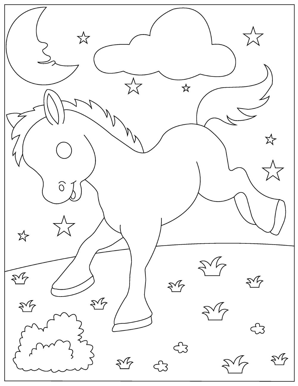 31 Free Unicorn Coloring Pages Printable 19