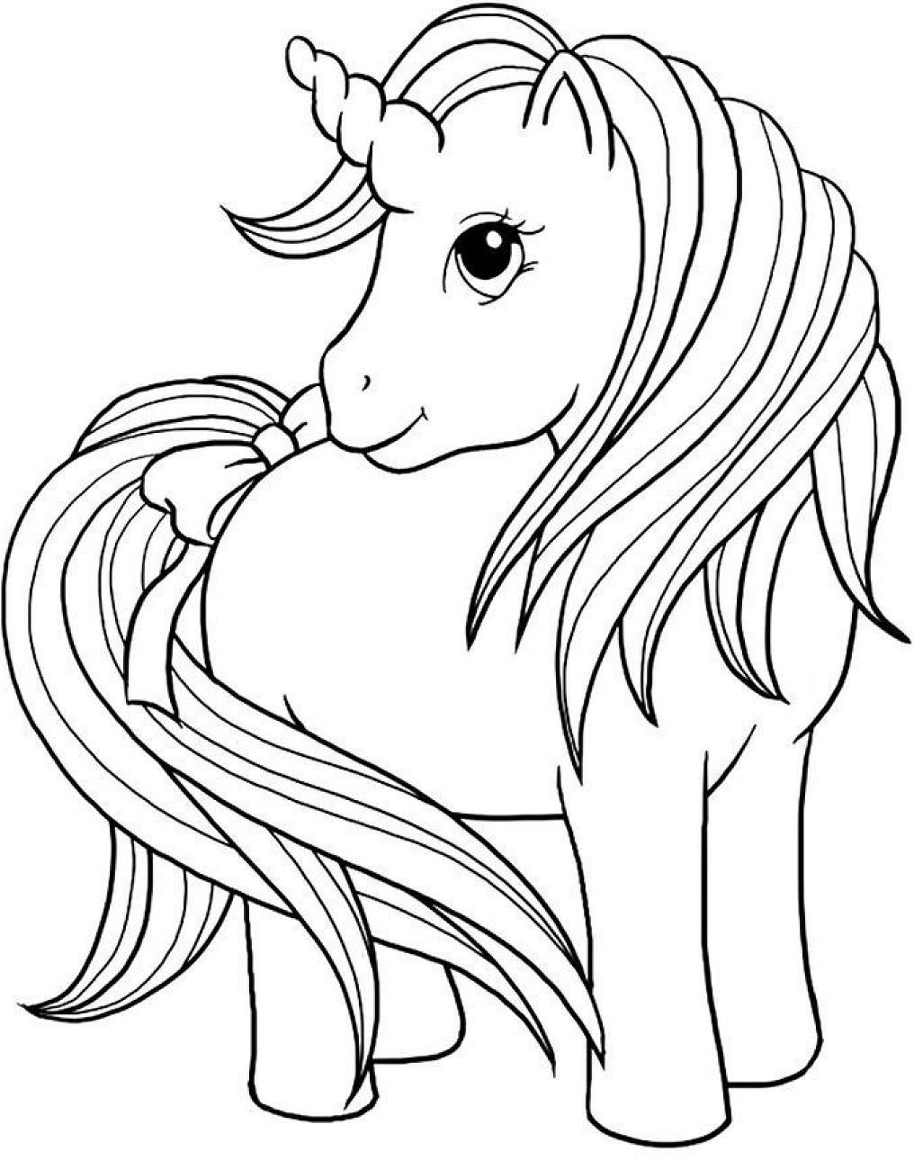 31 Free Unicorn Coloring Pages Printable 2